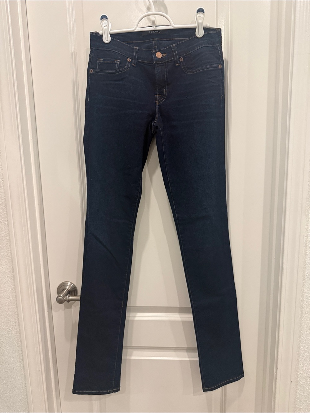 J Brand Dark Indigo Pencil Leg Jeans
